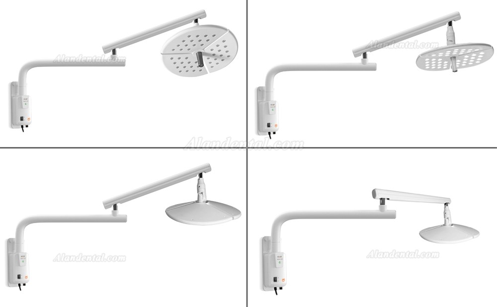 KWS KD-2036B-4 80W LED Dental Surgical Light Wall-Mounted Operating Lamp CE